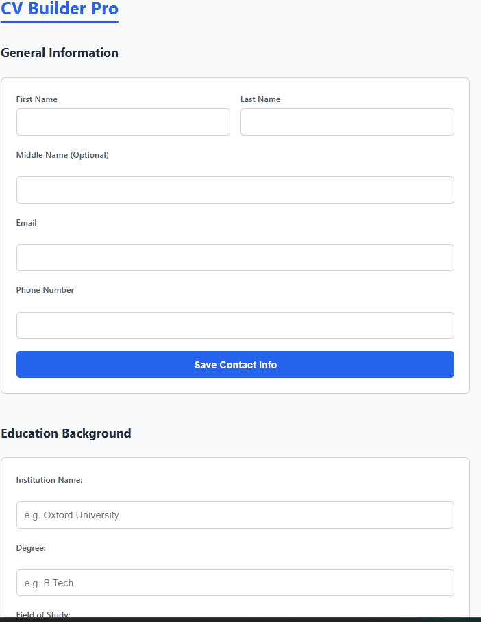 CV Builder